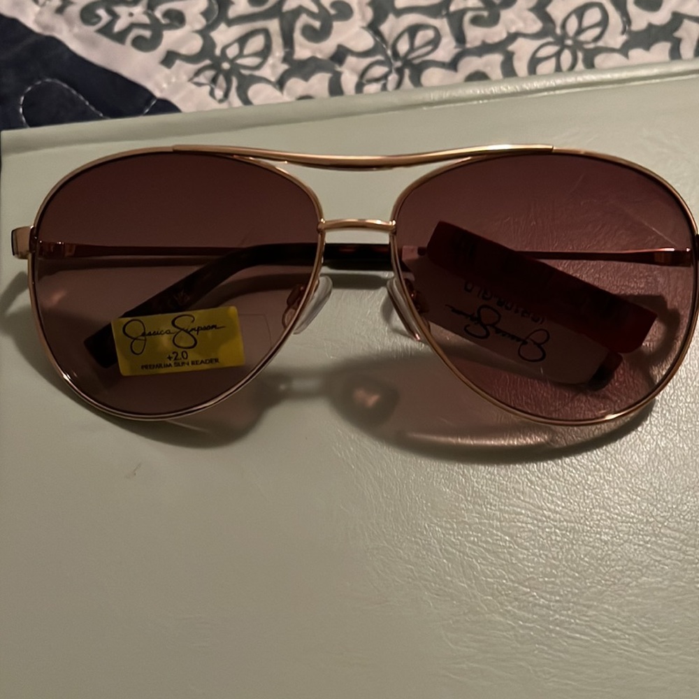 Women’s Aviator Sunglasses. Never Worn. Leopard Print.+2.0 Premium Sun Reader.